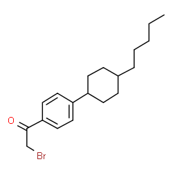 ChemSpider 2D Image | 2-Bromo-1-[4-(4-pentylcyclohexyl)phenyl]ethanone | C19H27BrO