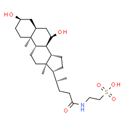 ChemSpider 2D Image | Taurochenodeoxycholic acid | C26H45NO6S