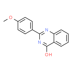ChemSpider 2D Image | 2-(4-methoxyphenyl)quinazolin-4-ol | C15H12N2O2