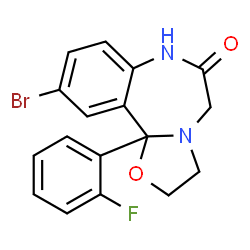 ChemSpider 2D Image | Haloxazolam | C17H14BrFN2O2