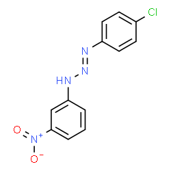 ChemSpider 2D Image | (1E)-1-(4-Chlorophenyl)-3-(3-nitrophenyl)-1-triazene | C12H9ClN4O2