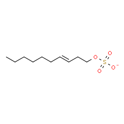 ChemSpider 2D Image | (3E)-3-Decen-1-yl sulfate | C10H19O4S