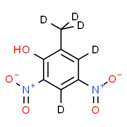 ChemSpider 2D Image | 2-(~2~H_3_)Methyl-4,6-dinitro(~2~H_2_)phenol | C7HD5N2O5