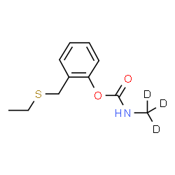 ChemSpider 2D Image | 2-[(Ethylsulfanyl)methyl]phenyl (~2~H_3_)methylcarbamate | C11H12D3NO2S