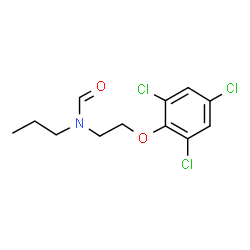 ChemSpider 2D Image | N-Propyl-N-[2-(2,4,6-trichlorophenoxy)ethyl]formamide | C12H14Cl3NO2
