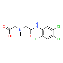 ChemSpider 2D Image | (Methyl{2-oxo-2-[(2,4,5-trichlorophenyl)amino]ethyl}amino)acetic acid | C11H11Cl3N2O3