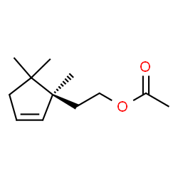 ChemSpider 2D Image | 2-[(1S)-1,5,5-Trimethyl-2-cyclopenten-1-yl]ethyl acetate | C12H20O2