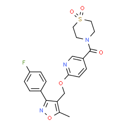 ChemSpider 2D Image | basmisanil | C21H20FN3O5S