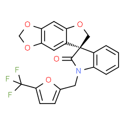 ChemSpider 2D Image | Funapide | C22H14F3NO5