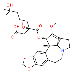 ChemSpider 2D Image | (3xi)-O~3~-[(2R)-2-(Carboxymethyl)-2,6-dihydroxy-6-methylheptanoyl]-4-methylcephalotaxine | C29H39NO9