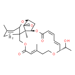 ChemSpider 2D Image | (1'S,2S,12'E,17'R,18'E,20'Z,24'R,25'R)-17'-(1-Hydroxyethyl)-5',13',25'-trimethyl-11'H,22'H-spiro[oxirane-2,26'-[2,10,16,23]tetraoxatetracyclo[22.2.1.0~3,8~.0~8,25~]heptacosa[4,12,18,20]tetraene]-11',2
2'-dione | C29H38O8