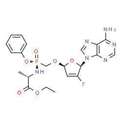 ChemSpider 2D Image | Rovafovir etalafenamide | C21H24FN6O6P