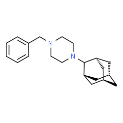 ChemSpider 2D Image | 1-[(1r,3r,5r,7r)-Adamantan-2-yl]-4-benzylpiperazine | C21H30N2