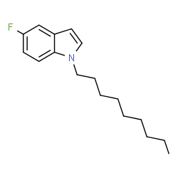 ChemSpider 2D Image | 5-Fluoro-1-nonyl-1H-indole | C17H24FN