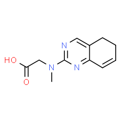 ChemSpider 2D Image | N-(5,6-Dihydro-2-quinazolinyl)-N-methylglycine | C11H13N3O2
