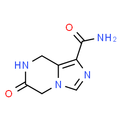 ChemSpider 2D Image | 6-Oxo-5,6,7,8-tetrahydroimidazo[1,5-a]pyrazine-1-carboxamide | C7H8N4O2
