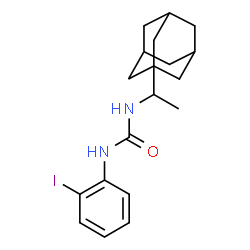 ChemSpider 2D Image | 1-[1-(Adamantan-1-yl)ethyl]-3-(2-iodophenyl)urea | C19H25IN2O