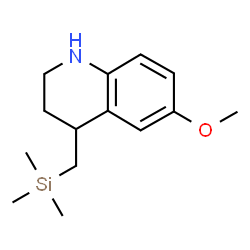 ChemSpider 2D Image | 6-Methoxy-4-[(trimethylsilyl)methyl]-1,2,3,4-tetrahydroquinoline | C14H23NOSi