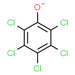 ChemSpider 2D Image | Pentachlorophenolate | C6Cl5O