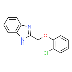 ChemSpider 2D Image | 2-[(2-Chlorophenoxy)methyl]-1H-benzimidazole | C14H11ClN2O