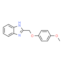 ChemSpider 2D Image | 2-[(4-Methoxyphenoxy)methyl]-1H-benzimidazole | C15H14N2O2