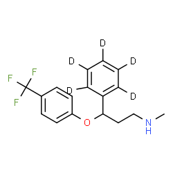 ChemSpider 2D Image | N-Methyl-3-(~2~H_5_)phenyl-3-[4-(trifluoromethyl)phenoxy]-1-propanamine | C17H13D5F3NO