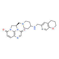 ChemSpider 2D Image | Gepotidacin | C24H28N6O3