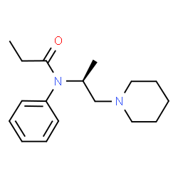ChemSpider 2D Image | N-Phenyl-N-[(2S)-1-(1-piperidinyl)-2-propanyl]propanamide | C17H26N2O