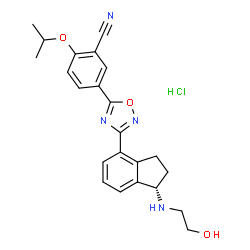 ChemSpider 2D Image | OZANIMOD HYDROCHLORIDE | C23H25ClN4O3
