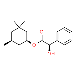 ChemSpider 2D Image | (1S,5S)-3,3,5-Trimethylcyclohexyl (2R)-hydroxy(phenyl)acetate | C17H24O3