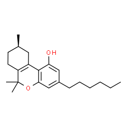 ChemSpider 2D Image | (9R)-3-Hexyl-6,6,9-trimethyl-7,8,9,10-tetrahydro-6H-benzo[c]chromen-1-ol | C22H32O2