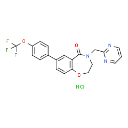 ChemSpider 2D Image | ELECLAZINE HYDROCHLORIDE | C21H17ClF3N3O3