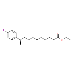 ChemSpider 2D Image | Ethyl (10R)-10-(4-iodophenyl)undecanoate | C19H29IO2