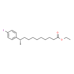 ChemSpider 2D Image | Ethyl (10S)-10-(4-iodophenyl)undecanoate | C19H29IO2