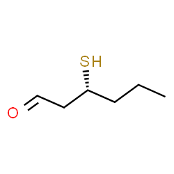 ChemSpider 2D Image | (3R)-3-Sulfanylhexanal | C6H12OS