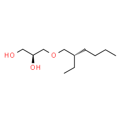 ChemSpider 2D Image | (2S)-3-{[(2S)-2-Ethylhexyl]oxy}-1,2-propanediol | C11H24O3