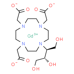 ChemSpider 2D Image | Gadolinium 2,2',2''-{10-[(2S,3S)-1,3,4-trihydroxy-2-butanyl]-1,4,7,10-tetraazacyclododecane-1,4,7-triyl}triacetate | C18H31GdN4O9