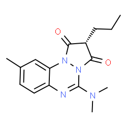 ChemSpider 2D Image | (2S)-5-(Dimethylamino)-9-methyl-2-propyl-1H-pyrazolo[1,2-a][1,2,4]benzotriazine-1,3(2H)-dione | C16H20N4O2