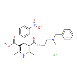 ChemSpider 2D Image | (R)-nicardipine hydrochloride | C26H30ClN3O6