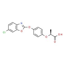ChemSpider 2D Image | (-)-fenoxaprop | C16H12ClNO5