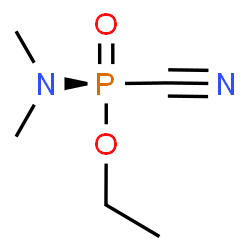 ChemSpider 2D Image | Ethyl (R)-dimethylphosphoramidocyanidate | C5H11N2O2P
