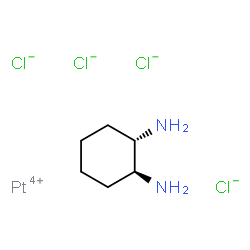 ChemSpider 2D Image | Platinum(4+) chloride - (1S,2S)-1,2-cyclohexanediamine (1:4:1) | C6H14Cl4N2Pt