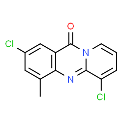 ChemSpider 2D Image | 2,6-Dichloro-4-methyl-11H-pyrido[2,1-b]quinazolin-11-one | C13H8Cl2N2O