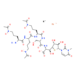 ChemSpider 2D Image | albomycin delta1 | C36H55FeN10O18S