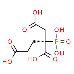 ChemSpider 2D Image | (2R)-2-Phosphono-1,2,4-butanetricarboxylic acid | C7H11O9P