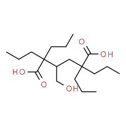 ChemSpider 2D Image | 3-(Hydroxymethyl)-2,2,5,5-tetrapropylhexanedioic acid | C19H36O5