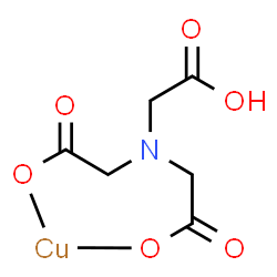 ChemSpider 2D Image | [2,2',2''-Nitrilotriacetato-kappaO(2-)]copper | C6H7CuNO6