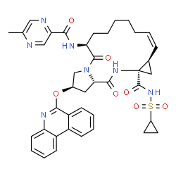 ChemSpider 2D Image | Paritaprevir | C40H43N7O7S