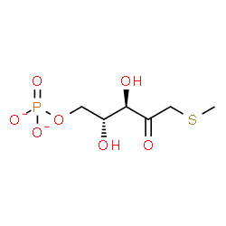 ChemSpider 2D Image | 1-S-Methyl-5-O-phosphonato-1-thio-D-ribulose | C6H11O7PS