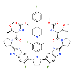 ChemSpider 2D Image | pibrentasvir | C57H65F5N10O8
